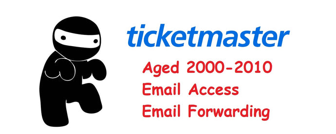 2000-2010 Ticketmaster Aged Accounts - HOW TO ORDER INSIDE
